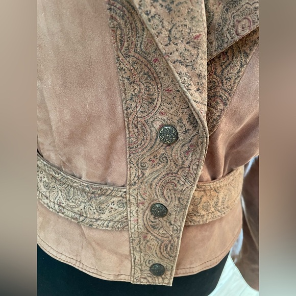 VTG Global Identity GIII Leather Aviator Jacket Women’s Size Small Brown - Picture 4 of 15